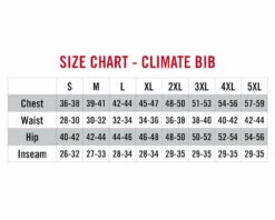 Striker Ice - Men's Climate Bibs - Black -Fishing Shop 21620X Climate Bib Size Chart 1800x1800 53827.1604421304