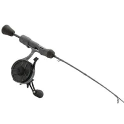 13 Fishing - FreeFall Ghost Stealth Edition Ice Combo 27" L - FF Ghost + Tickle Stick (Reel Seat Handle) - Left Hand - Black/Grey Camo -Fishing Shop Ghost Stealth Combo 1 35216.1666708101