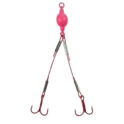 Northland Weighted Predator Mini Rig - Wire - #10 Treble - Glo Red